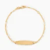 Bracelet Identité Eowyn Maille Fantaisie Or Jaune