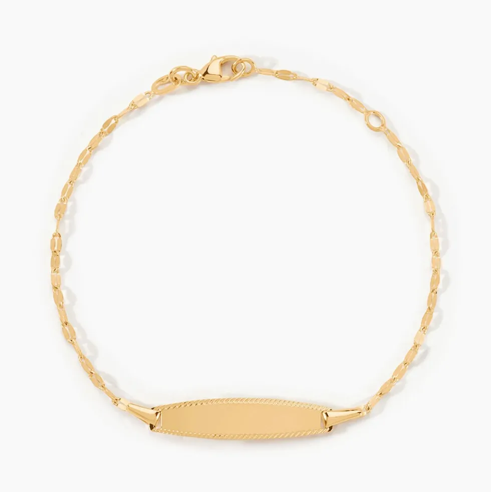 Bracelet Identité Eowyn Maille Fantaisie Or Jaune