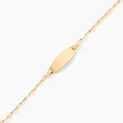 Bracelet Identité Eowyn Maille Fantaisie Or Jaune
