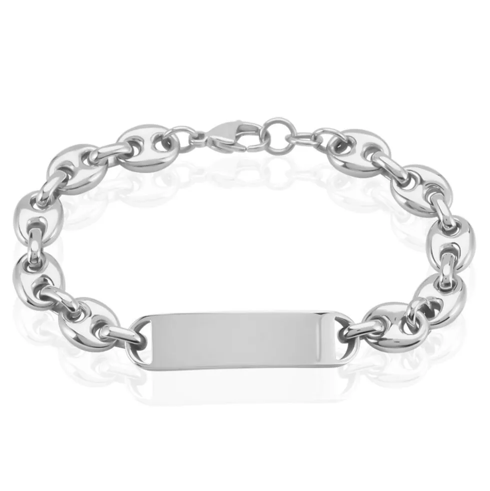 Bracelet Identite Phebus Him Acier Blanc