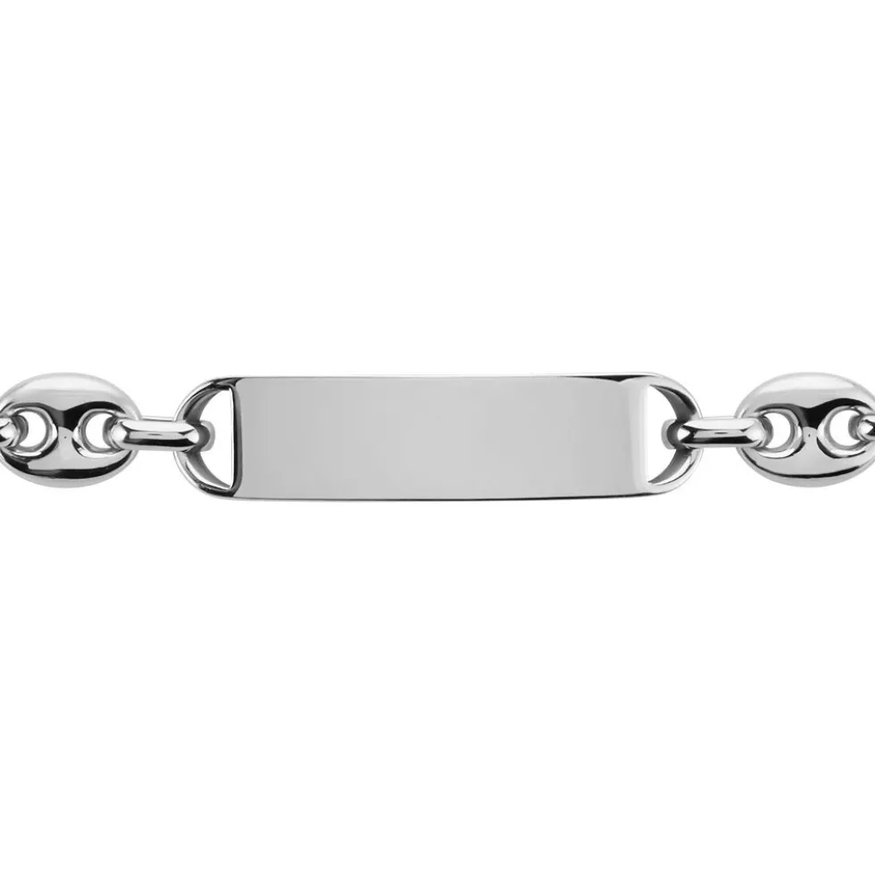 Bracelet Identite Phebus Him Acier Blanc