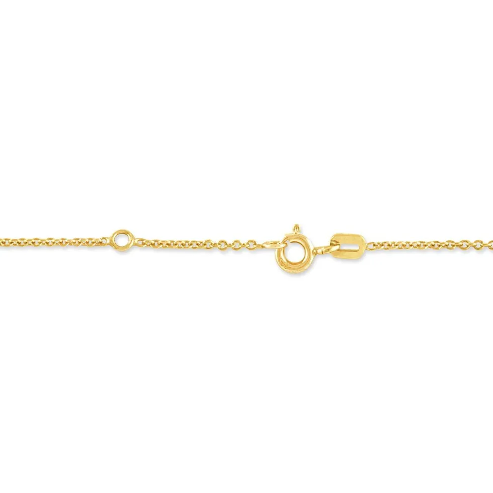 Bracelet Identité Esta Maille Forçat Or Jaune