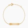 Bracelet Identité Esta Maille Forçat Or Jaune