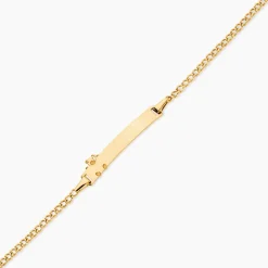 Bracelet Identité Etheline Maille Gourmette Or Jaune