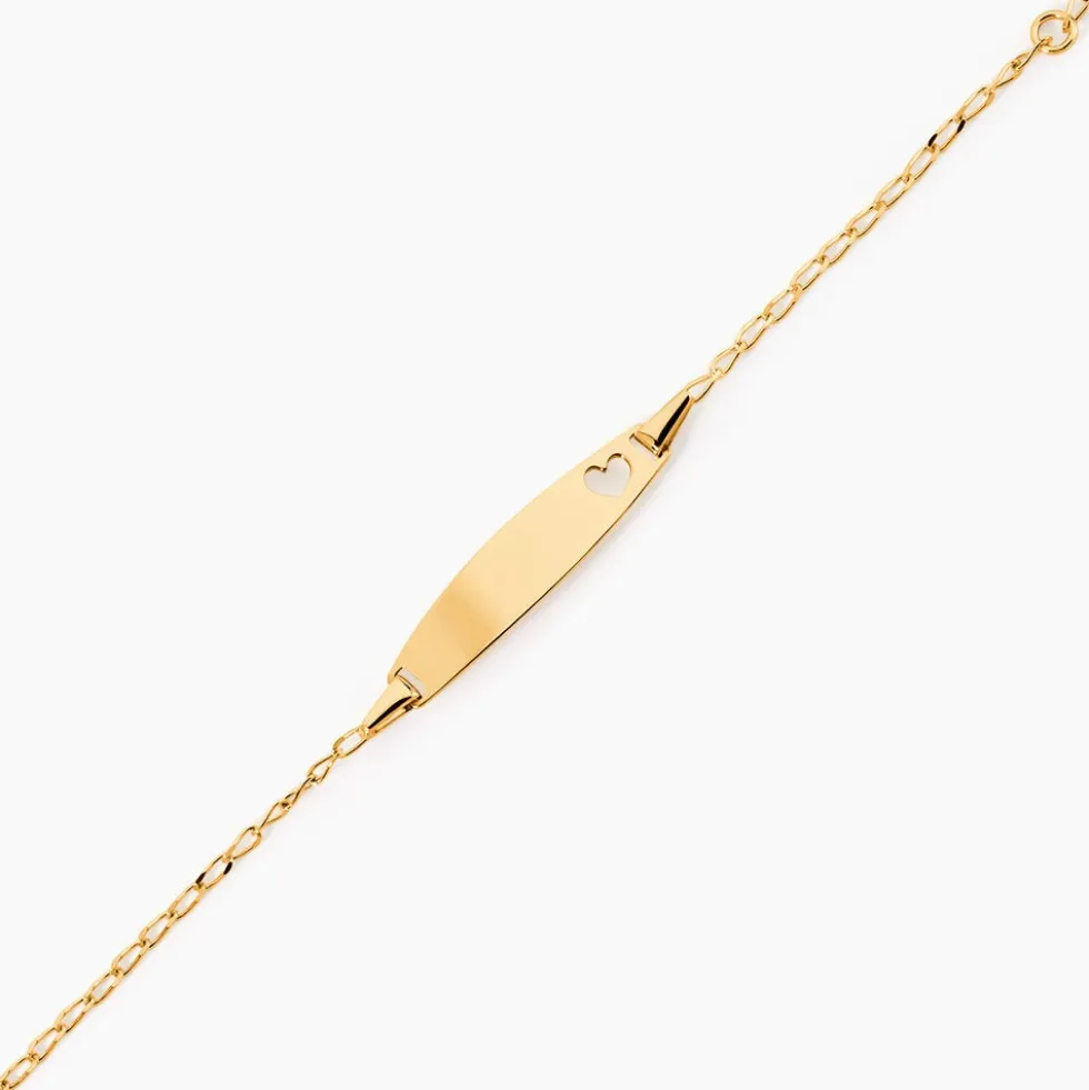 Bracelet Identité Etheline Maille Gourmette Or Jaune