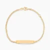 Bracelet Identité Etheline Maille Gourmette Or Jaune