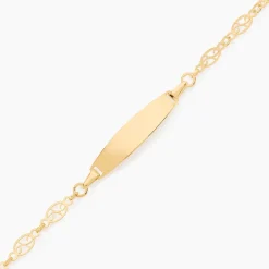 Bracelet Identité Eudoxie Maille Filigrane Or Jaune