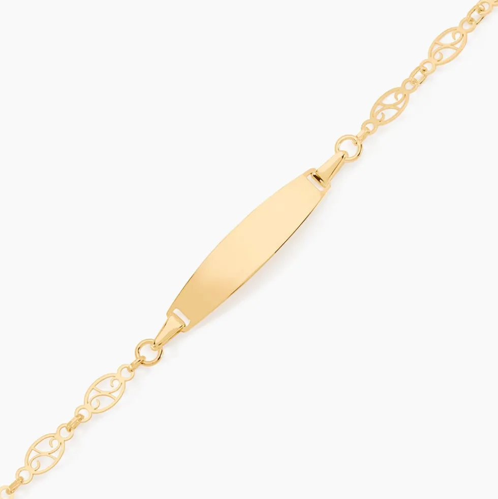 Bracelet Identité Eudoxie Maille Filigrane Or Jaune
