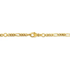 Bracelet Identité Fanelia Maille Marine Or Jaune