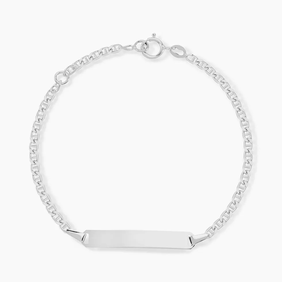 Bracelet Identité Fanelia Or Blanc