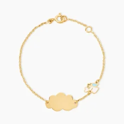 Bracelet Identité Gaspardine Maille Forçat Or Jaune