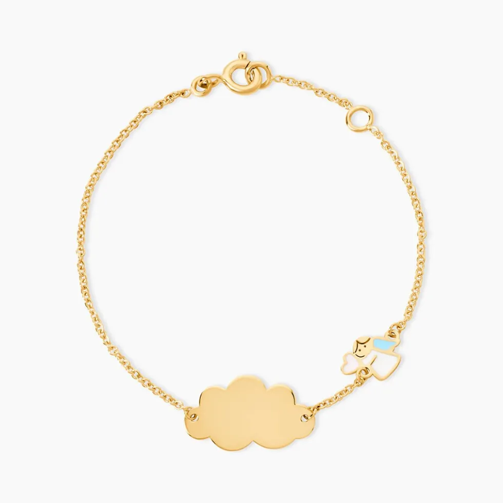 Bracelet Identité Gaspardine Maille Forçat Or Jaune