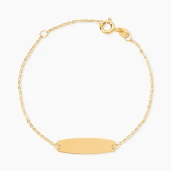 Bracelet Identité Gaspardine Maille Forçat Or Jaune