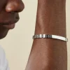 Bracelet Identité Isidore Acier Blanc