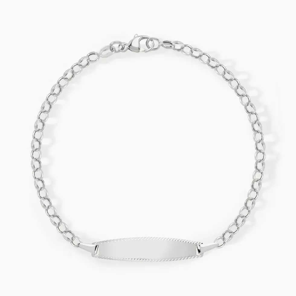 Bracelet Identité Marcel Or Blanc