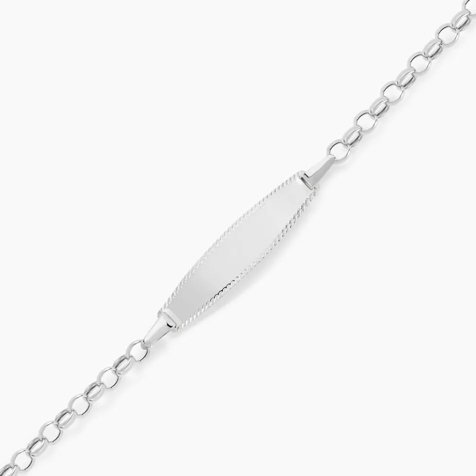 Bracelet Identité Marcel Or Blanc