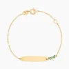 Bracelet Identité Mellie Or Jaune