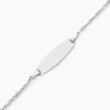 Bracelet Identité Myline Argent Blanc