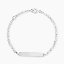 Bracelet Identité Shanah Or Blanc