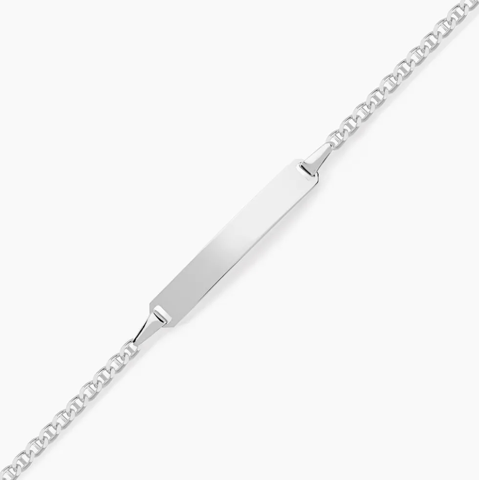 Bracelet Identité Shanah Or Blanc