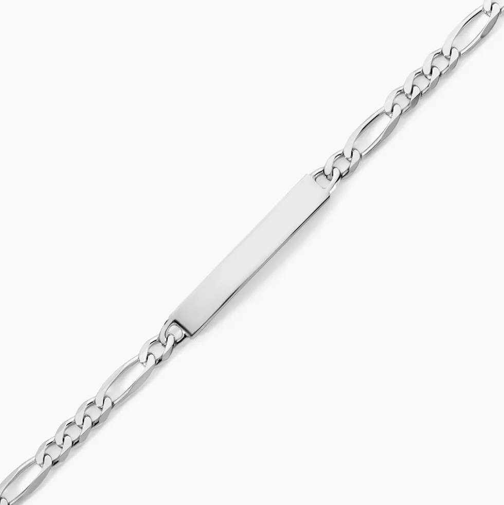 Bracelet Identité Vivian Argent Blanc