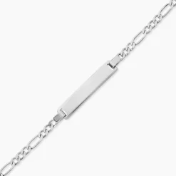 Bracelet Identité Vivian Argent Blanc