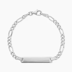 Bracelet Identité Vivian Argent Blanc