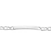 Bracelet Identité Zak Argent Blanc