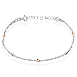 Bracelet Ingride Argent Tricolore