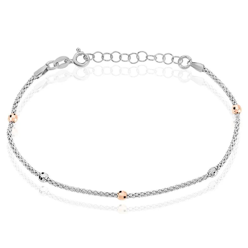 Bracelet Ingride Argent Tricolore