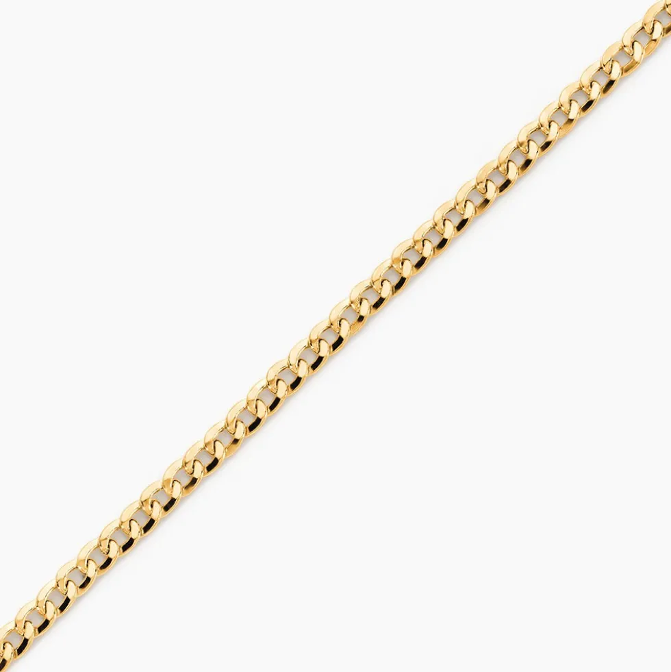 Bracelet Iris Or Jaune Maille Gourmette