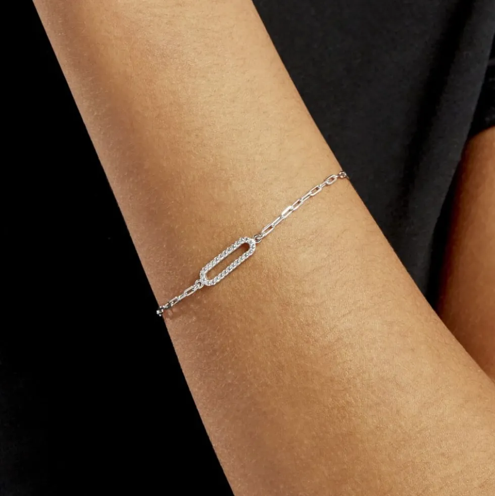 Bracelet Isabel Argent Blanc Oxyde De Zirconium