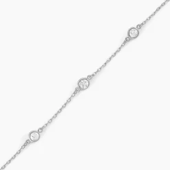 Bracelet Iseline Argent Blanc Oxyde De Zirconium