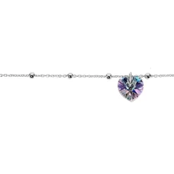Bracelet Isin Argent Blanc Pierre De Synthese