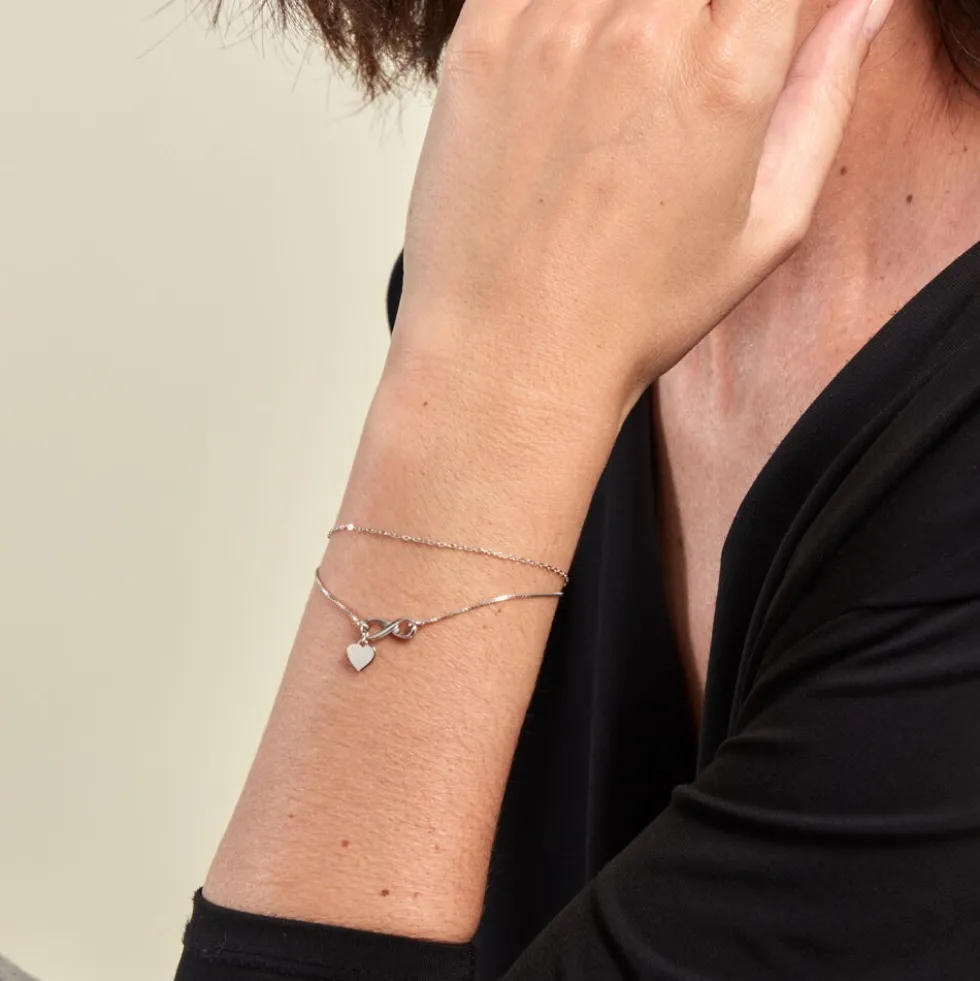 Bracelet Ivylou Argent Blanc