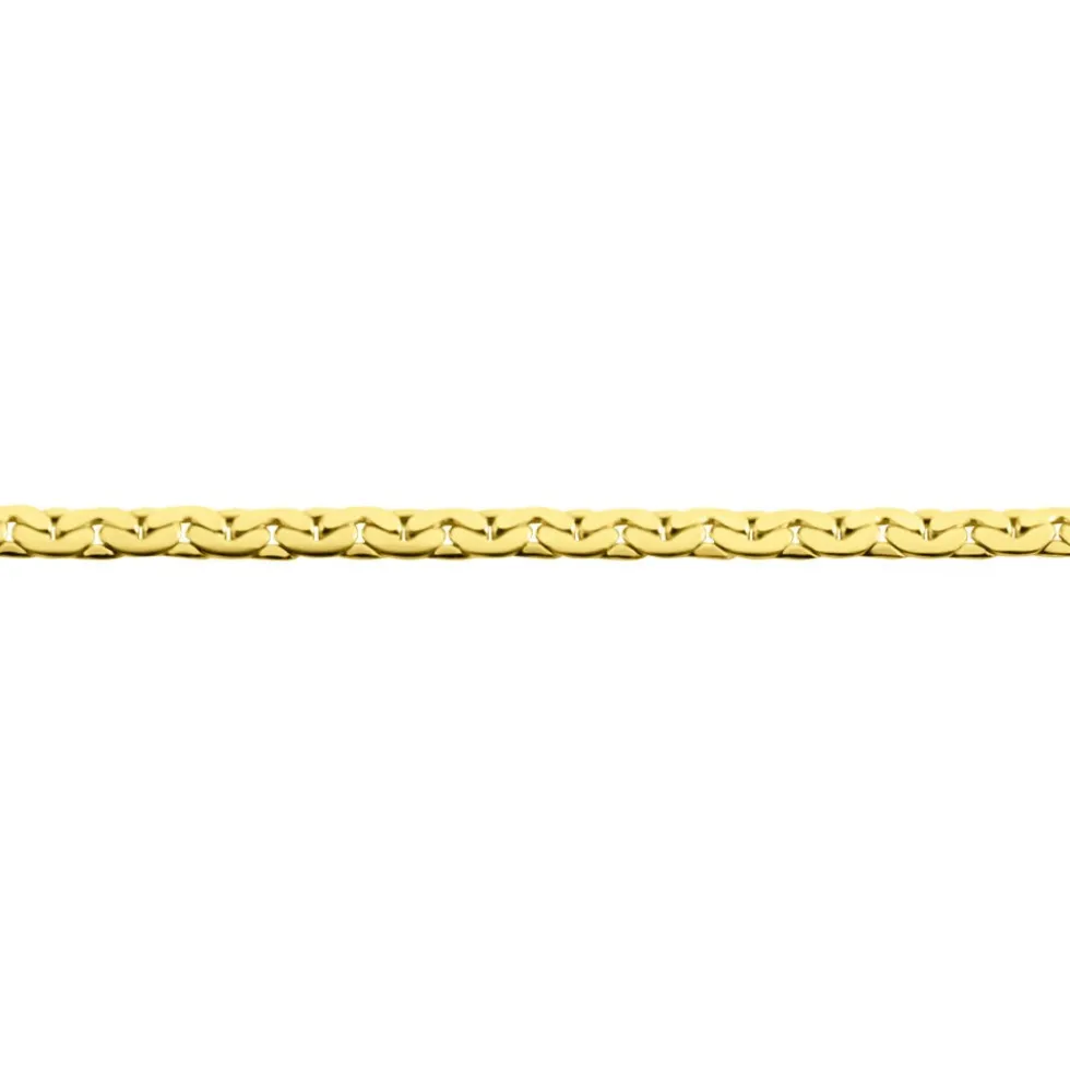 Bracelet Ivy Maille Haricot Or Jaune