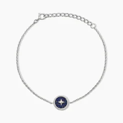 Bracelet Izarra Argent Blanc Lapis Lazuli