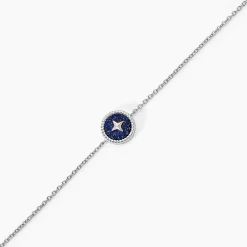 Bracelet Izarra Argent Blanc Lapis Lazuli