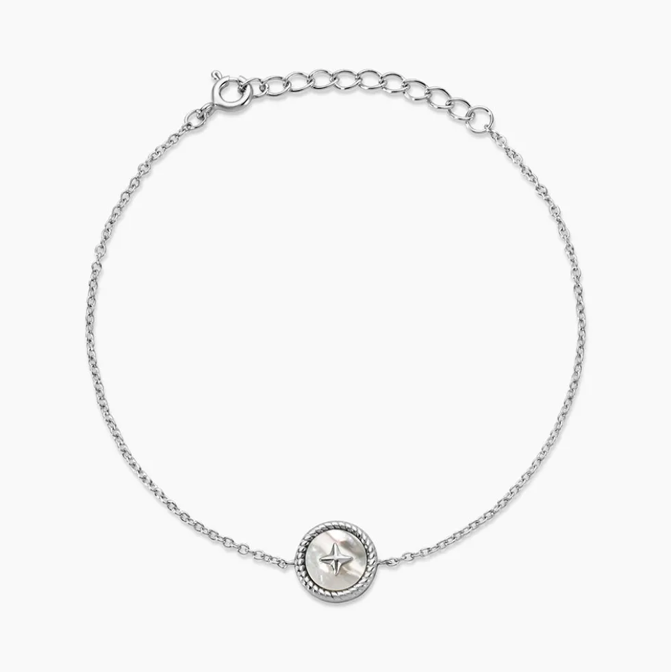 Bracelet Izarra Argent Blanc Nacre