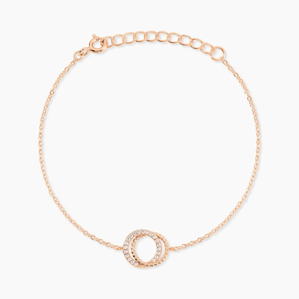 Bracelet Janne Argent Rose Oxyde De Zirconium