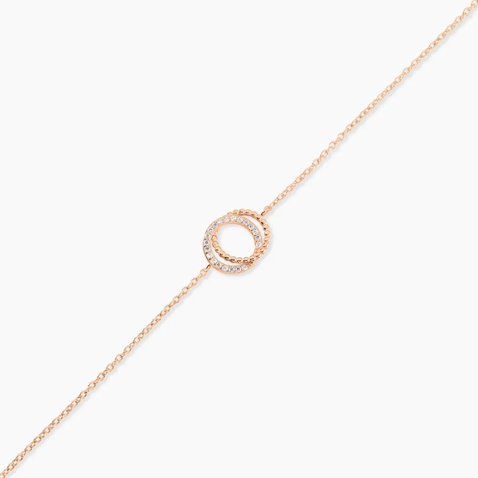 Bracelet Janne Argent Rose Oxyde De Zirconium