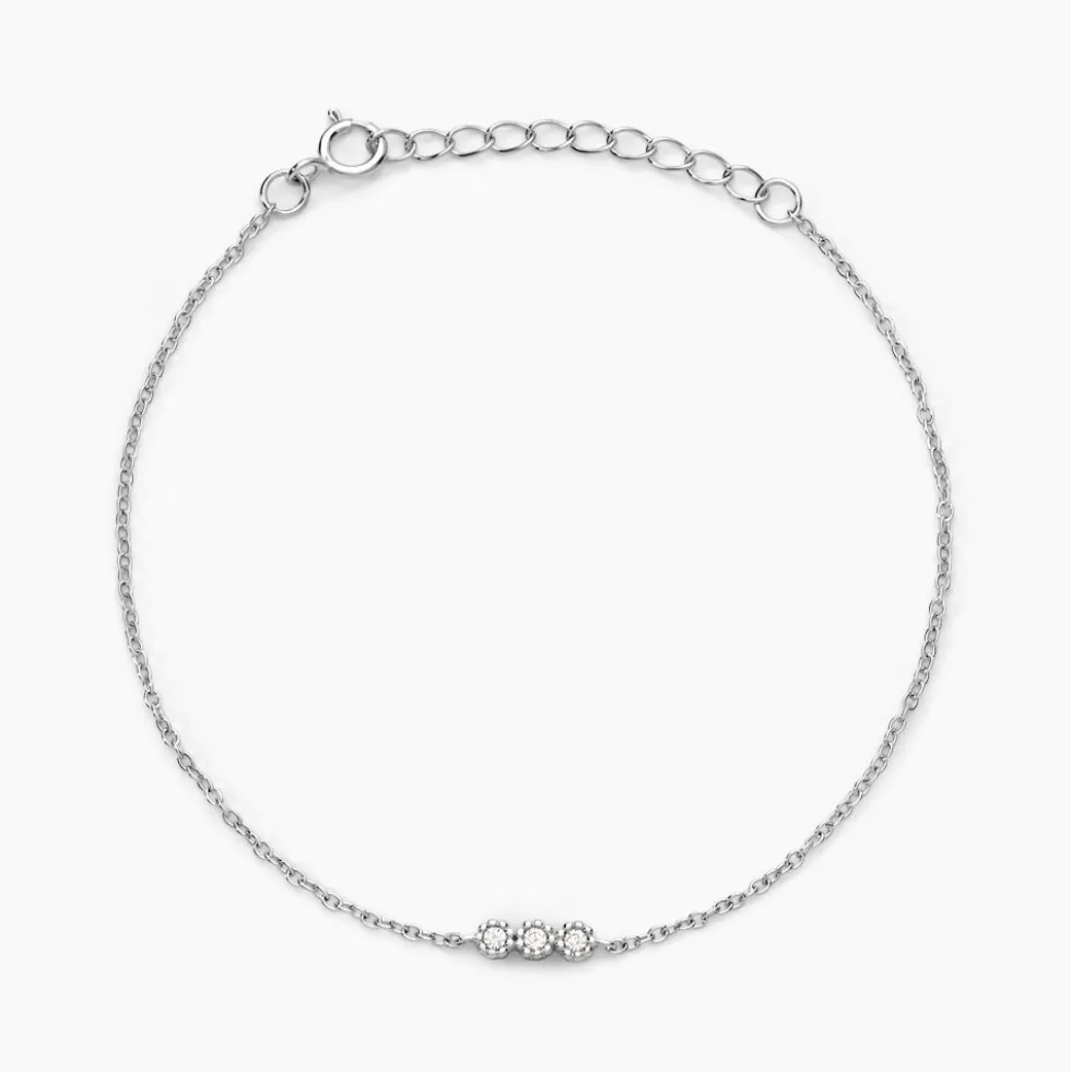 Bracelet Janys Argent Blanc Oxyde De Zirconium