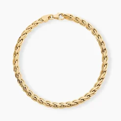 Bracelet Jayna Maille Palmier Or Jaune