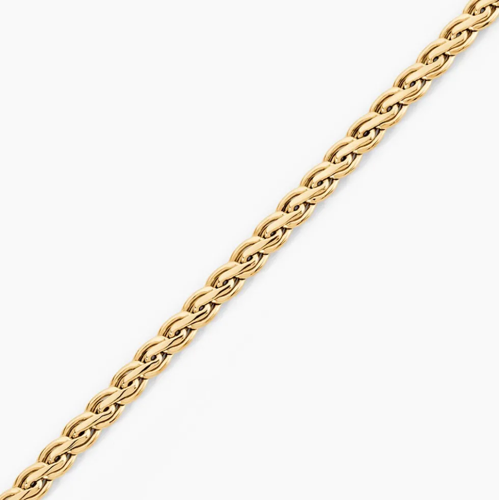 Bracelet Jayna Maille Palmier Or Jaune