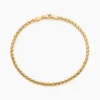 Bracelet Jayna Maille Palmier Or Jaune