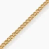Bracelet Jerry Maille Corde 2 Rangs Or Jaune