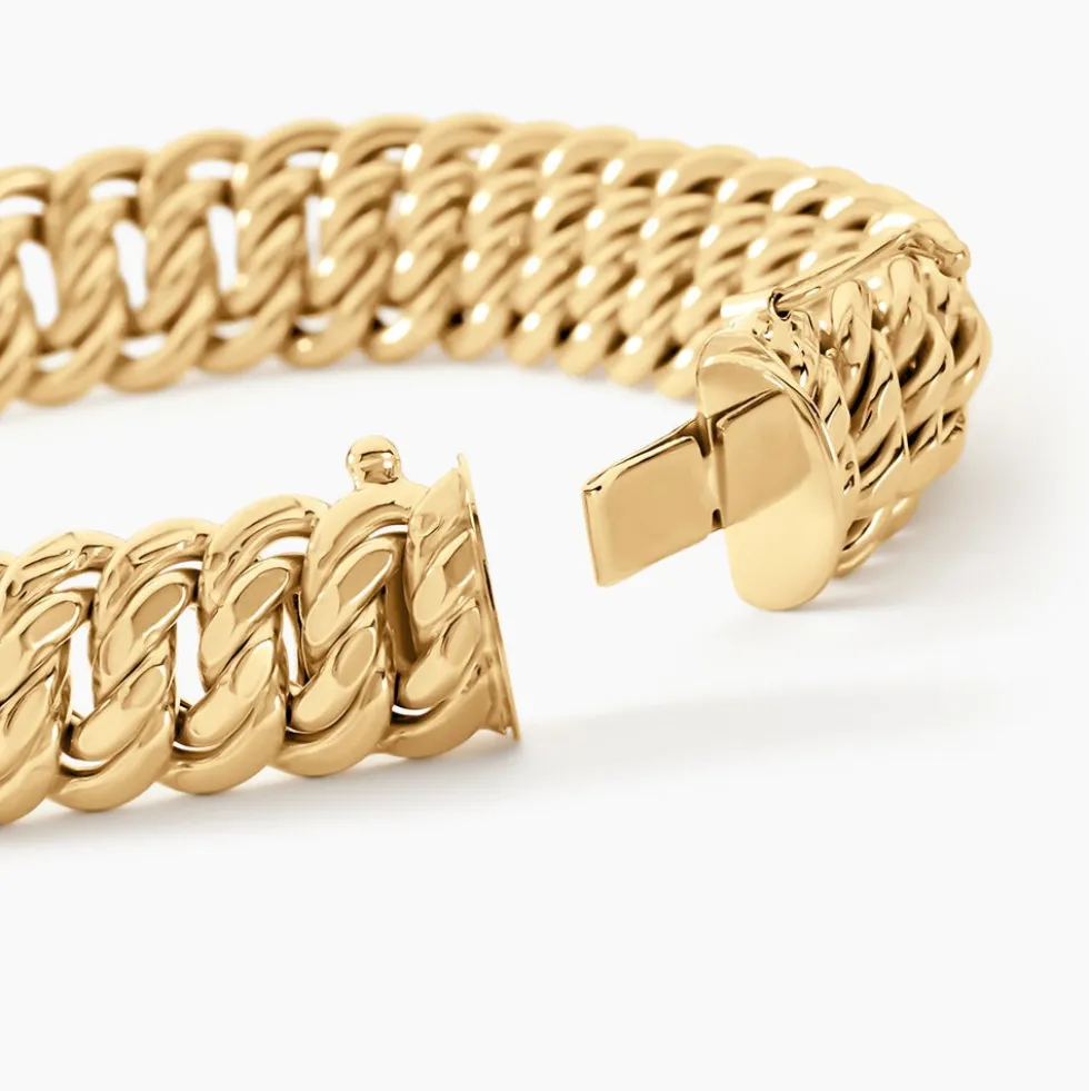 Bracelet Jimmy Maille Americaine Or Jaune