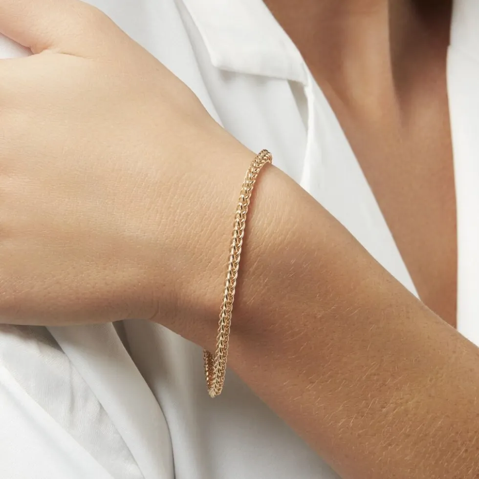 Bracelet Jolien Maille Spiga Or Jaune