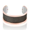 Bracelet Jonc Acier Rose
