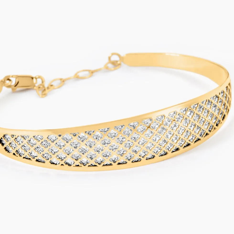Bracelet Jonc Adonijah Or Bicolore